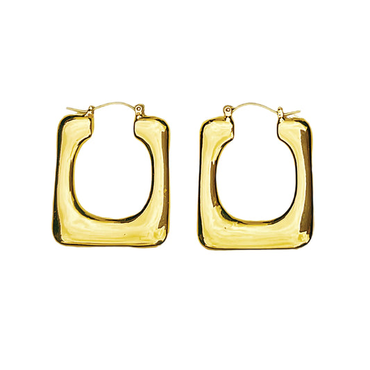 Rectangle Hoop Earrings